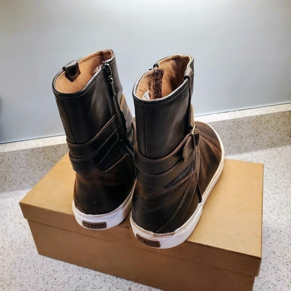 Durango Women's Lifestyle Dark Brown Leather Zip Up Athletic Style Boots Size 9M - Picture 5 of 13